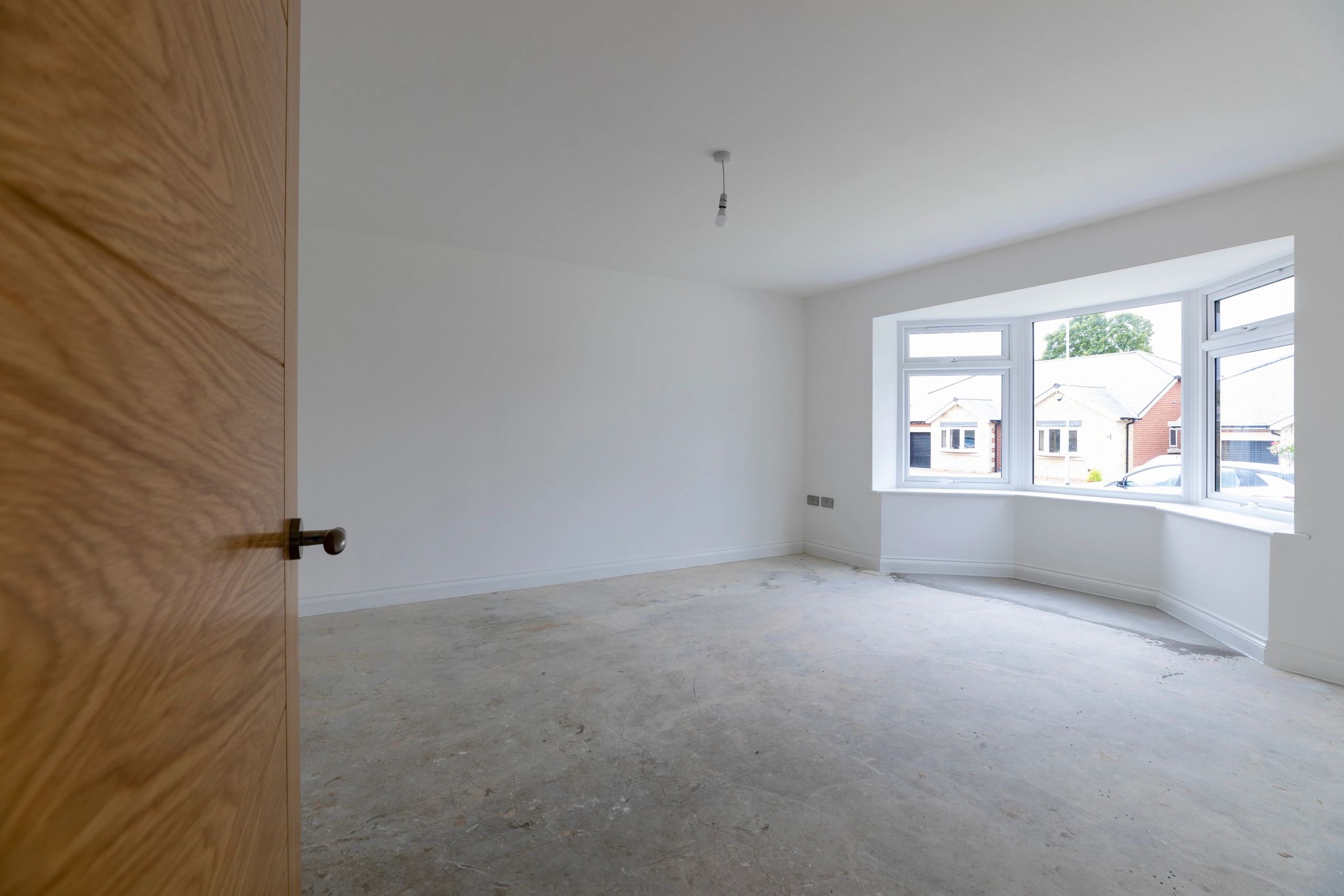 Interior room under renovation prepared for premium drywall finishing