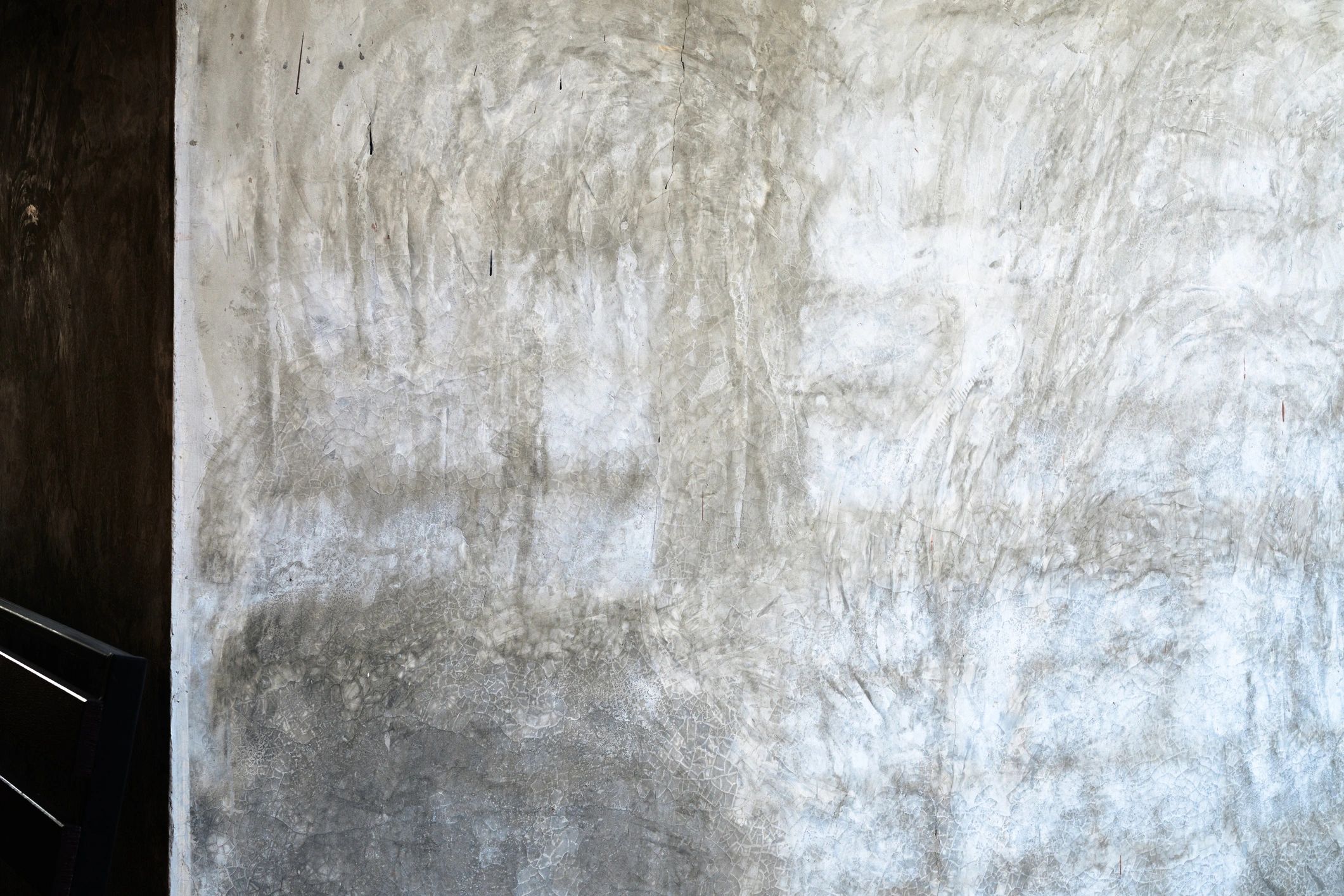 Textured plaster surface detail